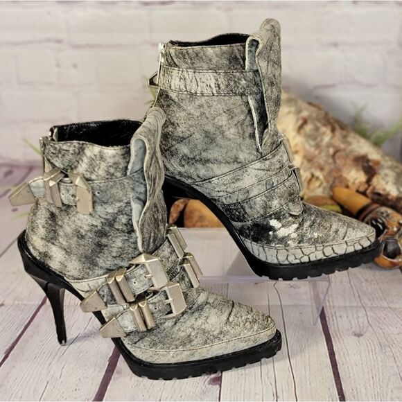 ALEXANDER WANG Hannes Leather Boots - Picture 2 of 11